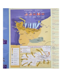 Carte JOUR J - 6 JUIN 1944 La Bataille de Normandie