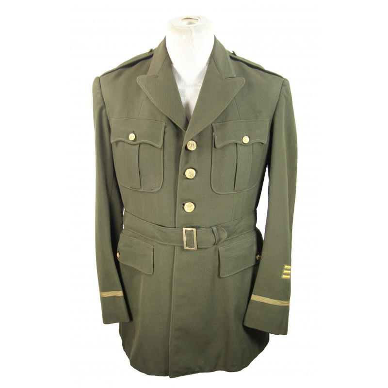Jacket, Service, Officer's, OD, 42L, British Made, 1943 Jacket, Service, Officer's, OD, 42L, British Made, 1943