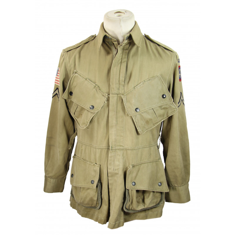 Veste de parachutiste M-1942, Renforcée, 82nd AB. Div. Veste de parachutiste M-1942, Renforcée, 82nd AB. Div.