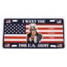 Plaque de véhicule I Want You