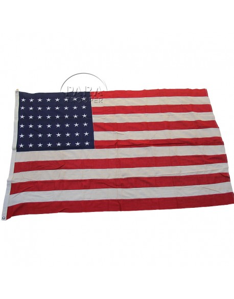 Drapeau US 48 étoiles brodées, coton Drapeau US 48 étoiles brodées, coton