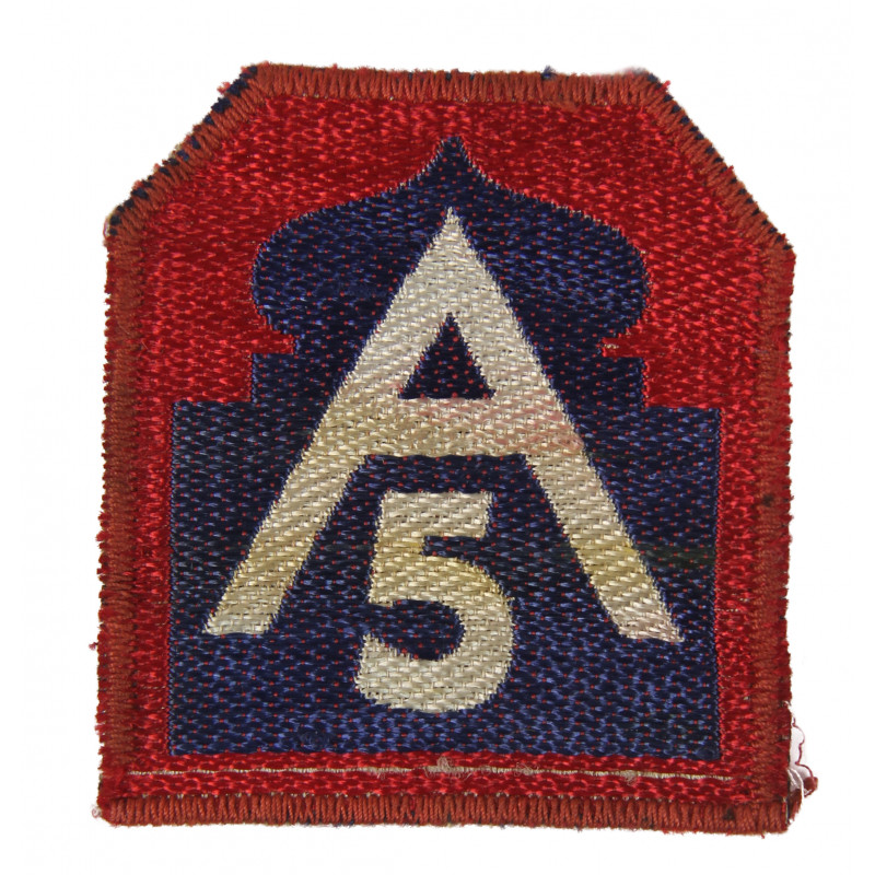 Patch, Fifth US Army, Italian made Patch, Fifth US Army, Italian made