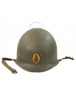 Casque USM1, Officier, 3rd Armored, Spearhead, ETO