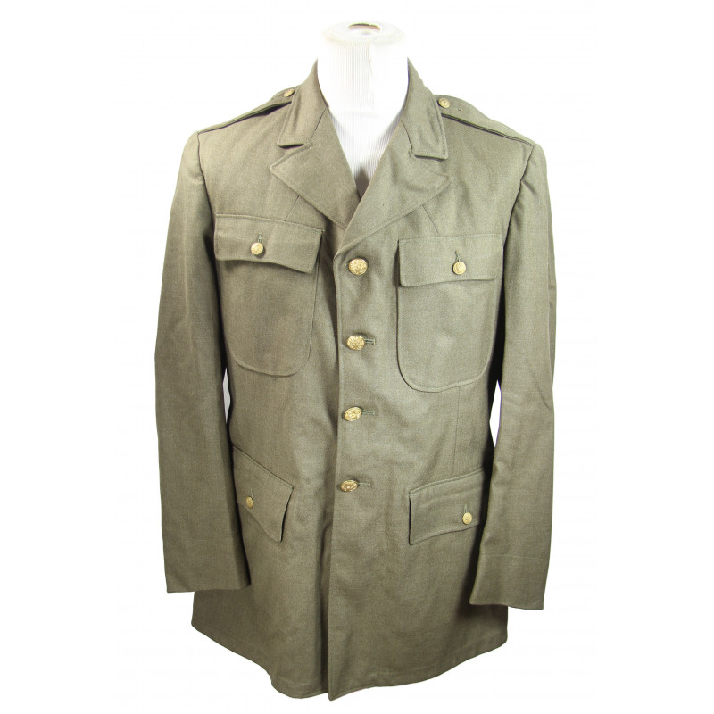 Coat, Wool, Serge, OD, 42L, 1942 Coat, Wool, Serge, OD, 42L, 1942