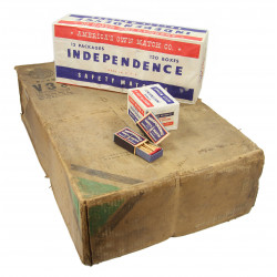 Boîte d'allumettes, Independence Safety Match, 1943, pleine
