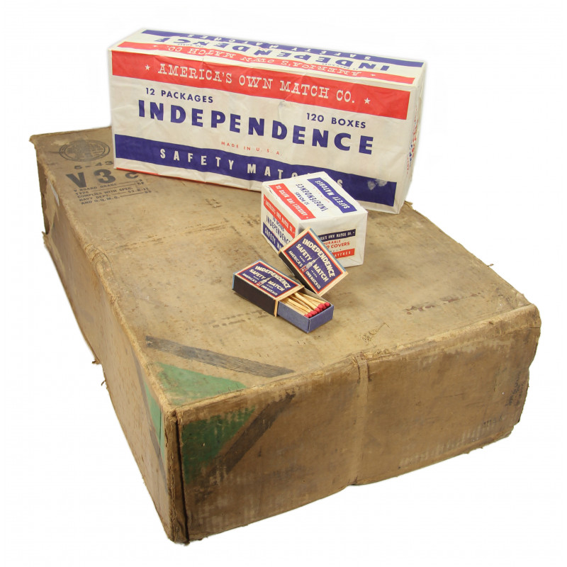 Boîte d'allumettes, Independence Safety Match, 1943, pleine