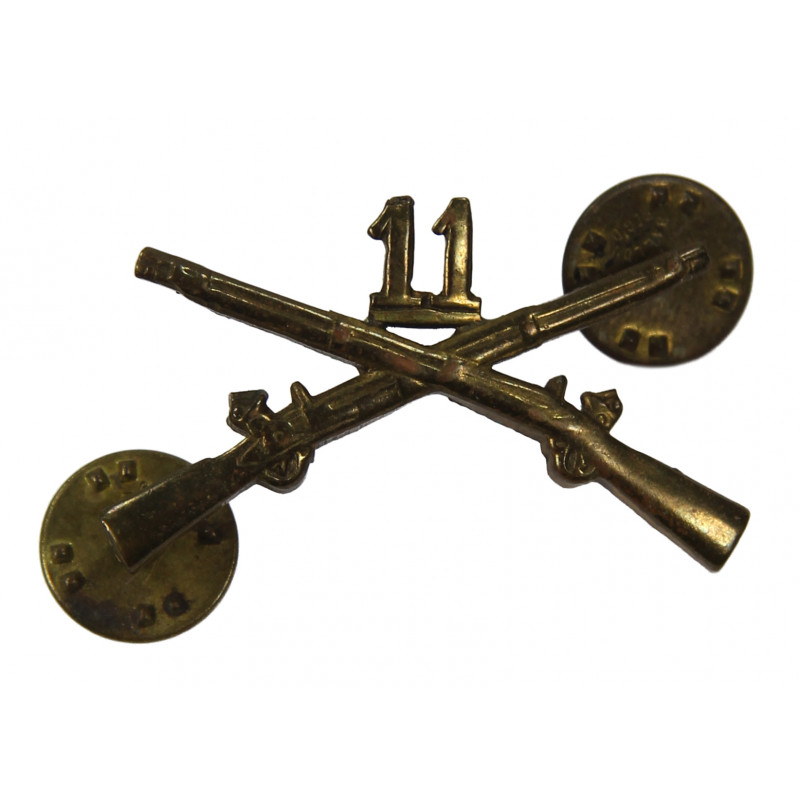 Insignia, Collar, Officer, 11th IR, 5th Infantry Division Insignia, Collar, Officer, 11th IR, 5th Infantry Division