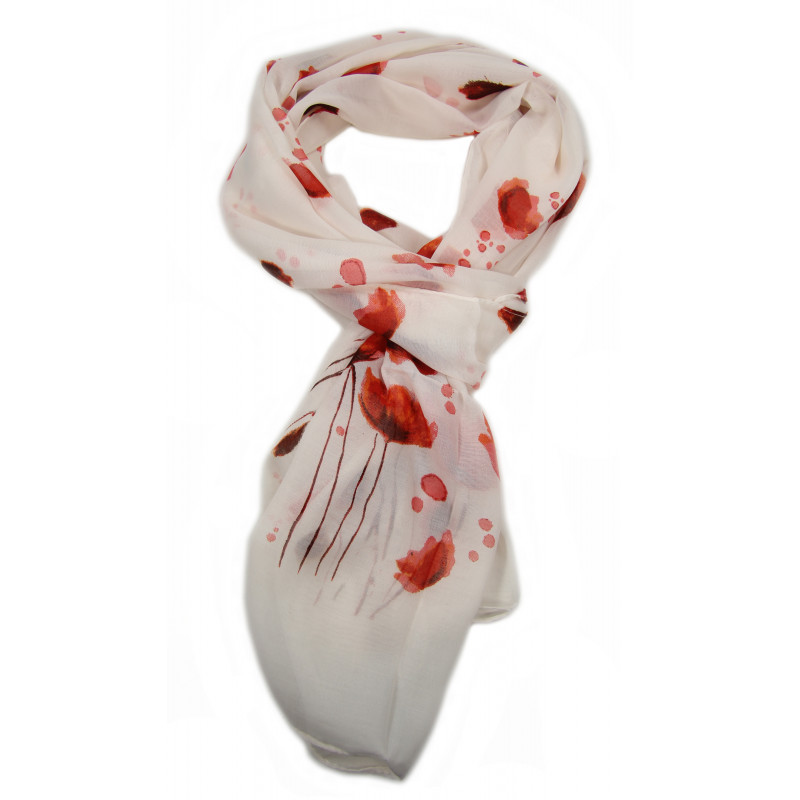 Foulard coquelicots