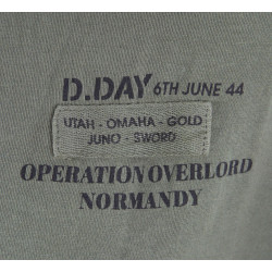 Polo shirt, Khaki, D.DAY 6TH JUNE 44, OPERATION OVERLORD NORMANDY