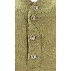 Shirt, Knit, OD, 1942, 4-buttons, 10th Mountain / FSSF