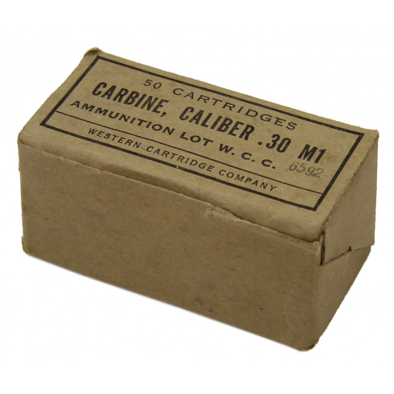 Box, cartridges, calib. 30 M1, Western Cartridge Company Box, cartridges, calib. 30 M1, Western Cartridge Company