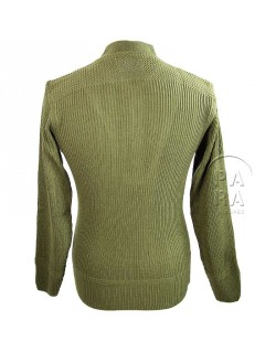Pull en laine 5 boutons, moutarde