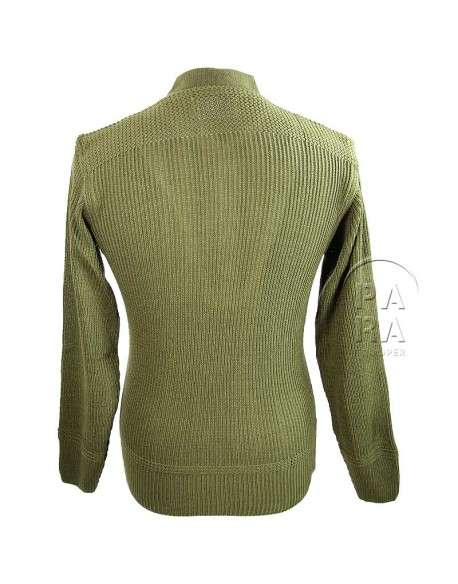 Pull en laine 5 boutons, moutarde