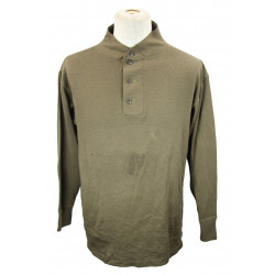 Chemise en laine, OD, 4-boutons, 10th Mountain / FSSF