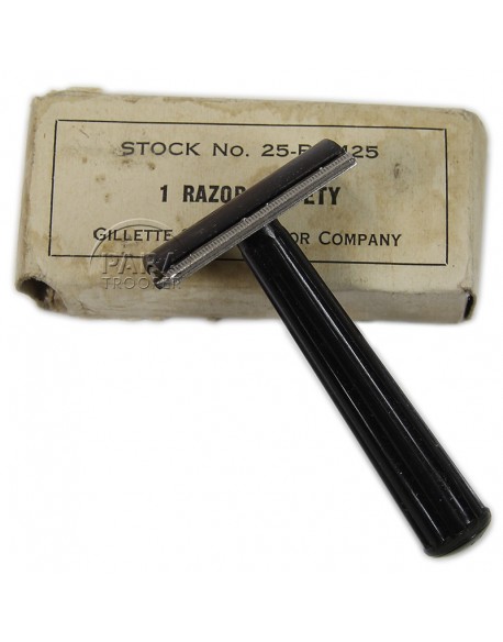 Razor, Safety, Metal, Two piece type, Gilette Razor, Safety, Metal, Two piece type, Gilette