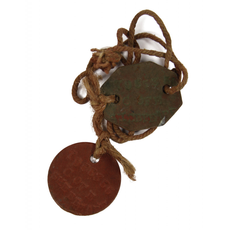 Dog Tags, British, Robert Shebbeare (Officer) Dog Tags, British, Robert Shebbeare (Officer)