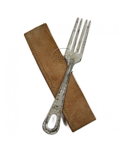 Fork + leather sheath Fork + leather sheath