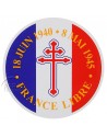 Autocollant France Libre, rond Autocollant France Libre, rond