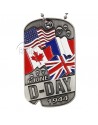 Plaque d'identité D-Day drapeaux