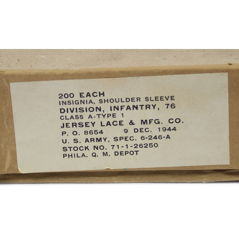 Patch, 76th Infantry Division, 1944