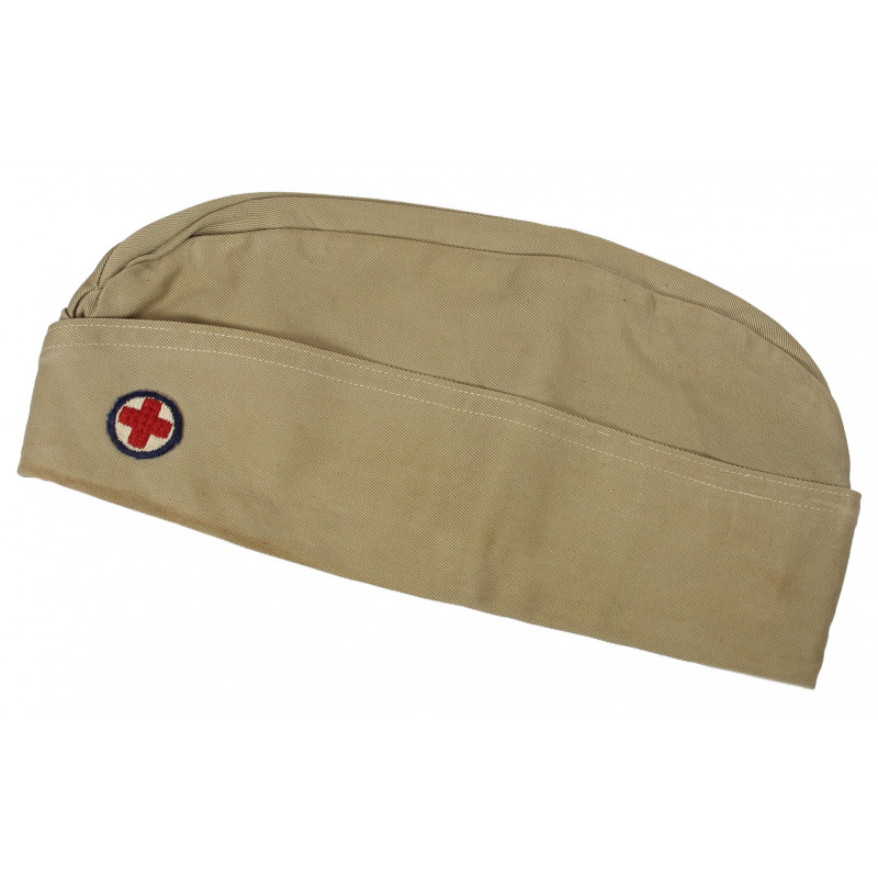 Cap, Garrison, Khaki, Jay M. Knell, American Red Cross Cap, Garrison, Khaki, Jay M. Knell, American Red Cross