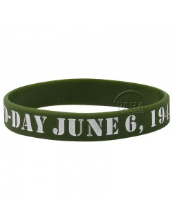 Bracelet, silicone, D-Day, June 6, 1944