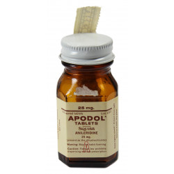 Bottle, Apodol Tablets (Morphine) Medic, E.R. Squibb & Son