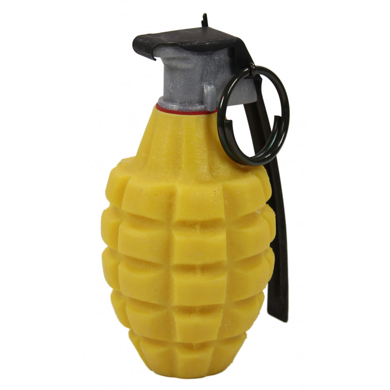 Grenade MKII en résine, jaune, Made in USA Grenade MKII en résine, jaune, Made in USA